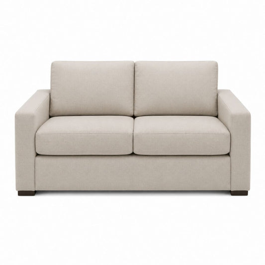 2-Sitzer Sofa Beige Polyester Rechteckig 150 x 86 x 86 cm