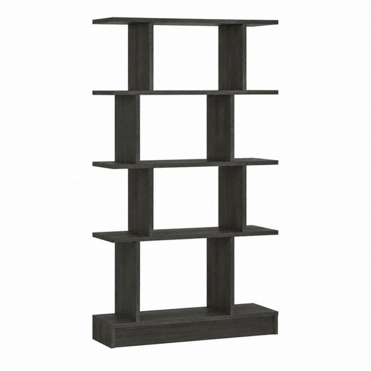 Freistehendes Bücherregal Anthrazit Spanplatte rechteckig 80 x 30 x 180 cm