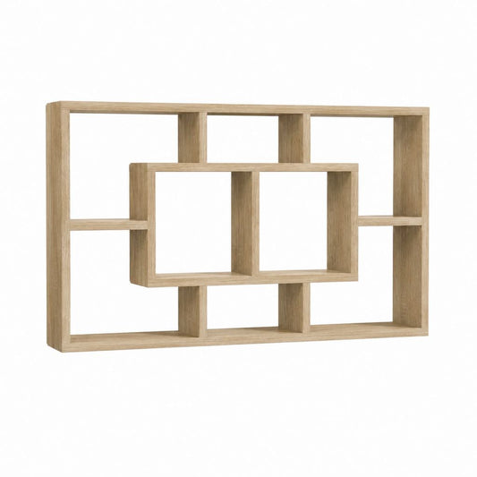 Regal rechteckig Eiche-Optik Spanplatte 120 x 20 x 70 cm